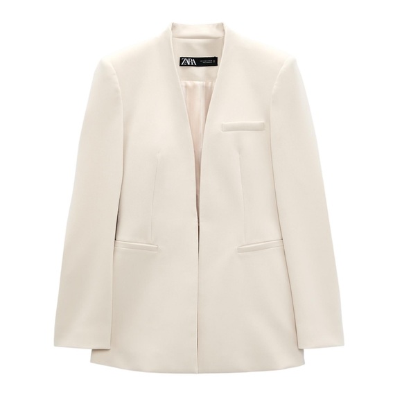 Zara Off-White Blazer - Picture 1 of 5